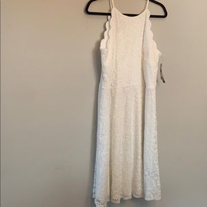 White scallop dress by BCX